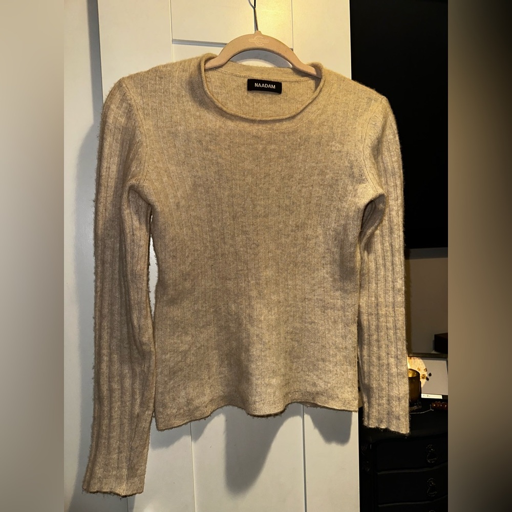 NAADAM Lightweight Cashmere Ribbed Sweater $158 MSRP - Picture 13 of 16